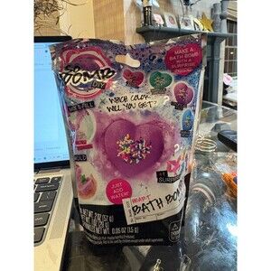 So Bomb DIY Kit Heart Bath Bomb Kit With Surprise, Ages 6+, New